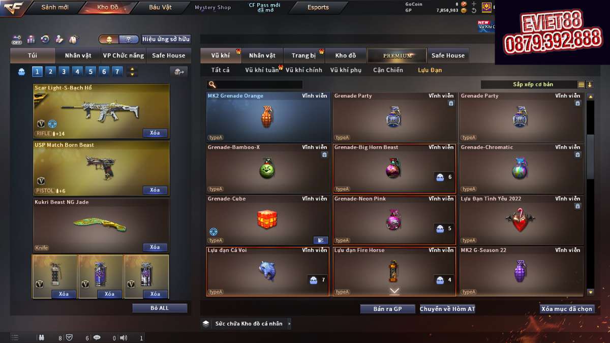 shop acc cf uy tin gia re